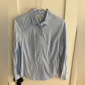 J. Crew Womens Sky Blue Casual Button Down Shirt